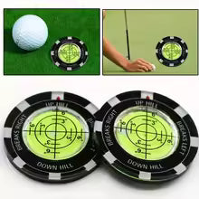 Golf Putt Ball Marker High Precision Round Green Reader Golfing Putting Aid Golf Slope Putting Reader 1PC JJ024